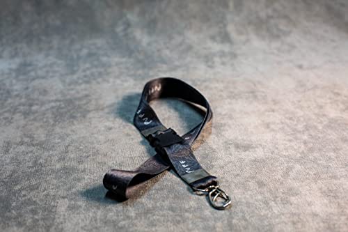 Cordão Chaveiro Pendurar Pescoço Puff Life Fita Nylon Para Chaveiro Moto (Cinza Grafite)