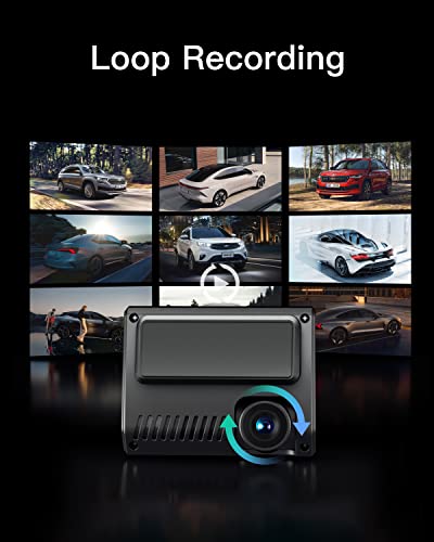 4K Dash Cam Front, GOODTS Car Camera 2160P with WiFi, Dash Camera for Cars with Dedicated Car Charger, Dashcam with App Control,G-Sensor,Parking Monitor,Loop Recording,3M Bracket,Free 64GB SD Card - Thumbnail 5