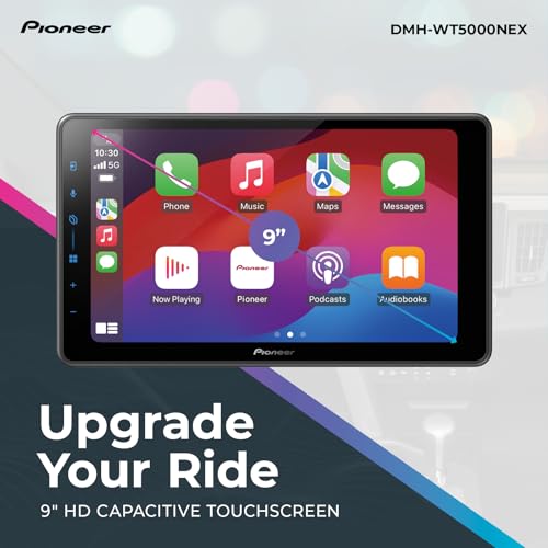 Pioneer DMH-WT5000NEX 9\" Multimedia Digital Media Receiver Single Din - Built in Bluetooth, Wireless Apple CarPlay, Android Auto, HD Radio, Touchscreen, Rear Camera Inputs - Thumbnail 2