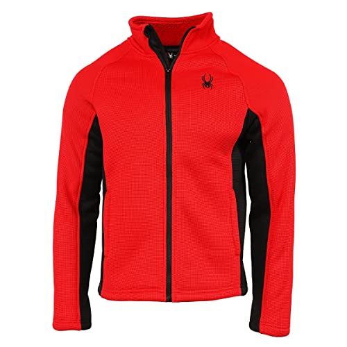 Spyder Men's Steller Full Zip Jacket, Racing Red Large