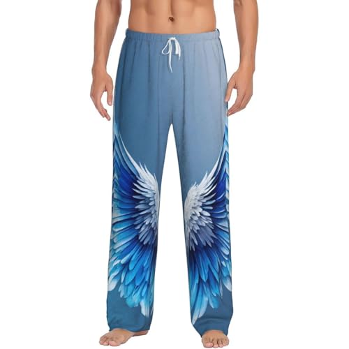 Pantalon de pyjama homme en polaire ailes d'ange avec poches