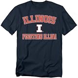 University of Illinois Campus Classic Unisex Adult T Shirt, Navy, 2X-Large