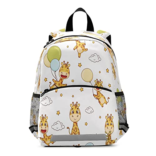 Kids Backpack Children's Schoolbag Cute Giraffe Balloon Cloud and Star Preschool Cute Mini Shoulder Bags 3-6 Years Old Toddlers Kindergarten Backpacks Waterproof Daypack