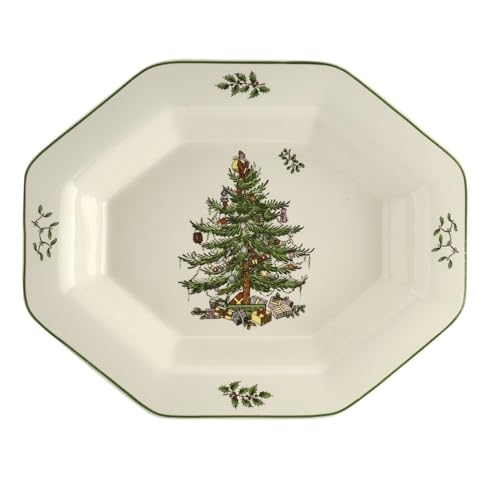 Spode Christmas Tree Octagonal Server - 9.5 Inch...