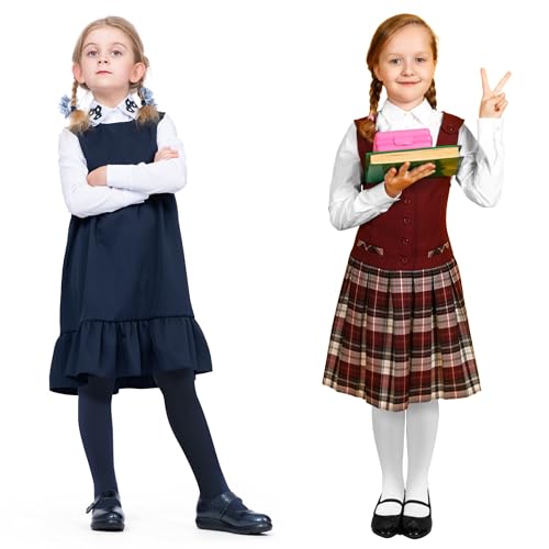 2 Pack Girls Tights Girl Dance Tights Ballet Girls Footed Leggings Stockings,1-13 Years, Multiple Colors.3