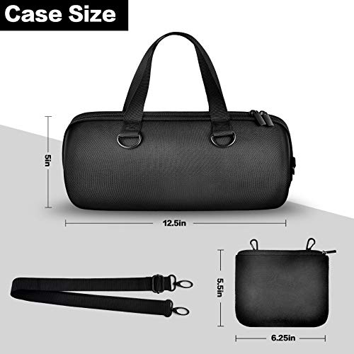 Hard Case For Jbl Xtreme 3/ Extreme 2 Portable Waterproof Wireless Bluetooth Speaker, Travel Carrying Storage Holder With Zipper Pocket Bag Fit For Charger Adapter And Accessories #TOP4