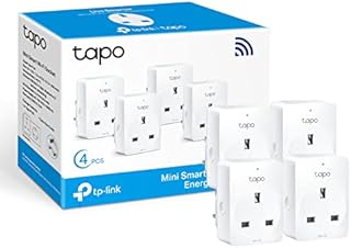TP-Link Tapo Smart Plug with Energy Monitoring, Works with Amazon Alexa (Echo& Echo Dot)& Google Home, Wi-Fi Smart Socket, Remote Control, Device Sharing, No Hub Required-Tapo P110 (4-Pack), White