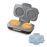 Disney | Dash MultiMaker® Double Mini Maker System - Convenient Electric Waffle Maker - Features Interchangeable, Dishwasher-Safe Plates - Quick Cleanup & Simple Setup - Lilo & Stitch Design