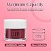 AZUREBEAUTY Dip Powder Dark Reddish Red Color, Scarlet Nail Dipping Powder French Nail Art Starter Manicure Salon DIY at Home, Odor-Free and Long-Lasting, No Needed Nail Lamp Curing, 1 Oz