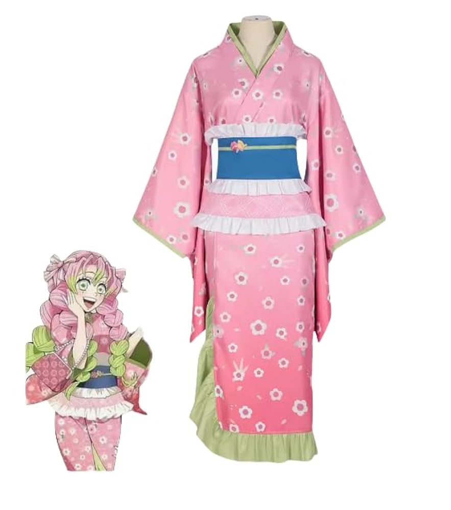 Amazon.co.jp: [SJHYLL] [PAPAWBULK]甘露寺蜜璃 着物 コスプレ