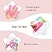 COMNICO 63pcs Cute Flowers Wall Sticker PVC Colorful Y2k Floral Wall Decor Vinyl Peel and Stick Flowers Stickers for Teen Girls Boy Kids Nursery Bedroom Kindergarten(9 Sheets, Bright Colors)