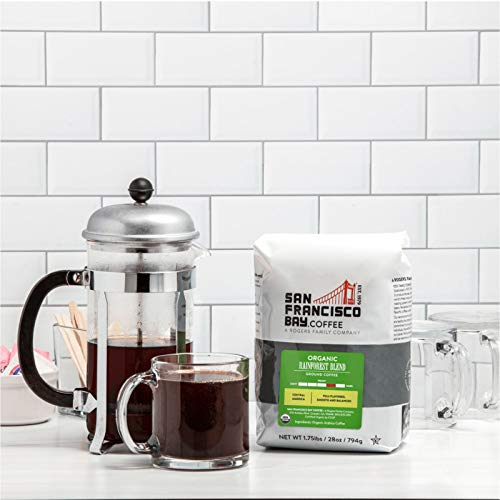 San Francisco Bay Ground Coffee - Organic Rainforest Blend (28Oz Bag), Medium Dark Roast #TOP3