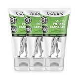 Babaria Cooling Gel for Legs and Feet - Pedicure Foot Spa Products - Calming and Softening Effect - Infused with Castor Oil and Aloe Vera - 3 pc