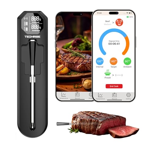 TechRise Bluetooth Wireless Meat Thermometer with App