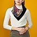 Boxing King Kangaroos Silk Like Head Scarf for Women Bandana for Hair Wrapping Fashion Accessory Square Hair Scarves 25
