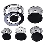 Kit de tapa de quemador de gas, corona de horno y tapa de llama, para cocina para cocina para manijas de estufa SABAF (A), 49H3L8TFEH485K5EV0E030182224P1