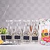 Set Of 4 Glass Carafes & Pitchers For Mimosa Bar Supplies, 1 Liter Beverage Glass Carafe With Lids For Wine,Brunch,Champagne,Lemonade,Milk,Iced Tea,Juice Pitcher & Container, Water Carafe With lid #3