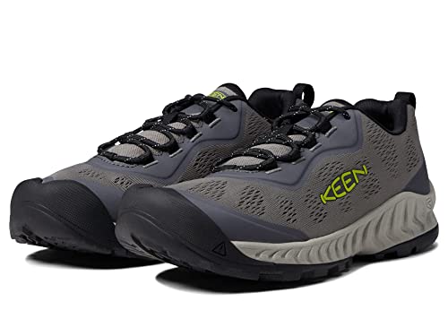 KEEN KEEN Men's NXIS Speed Low Height Vented Hiking Shoes,Steel Grey/Evening Primrose,10.5
