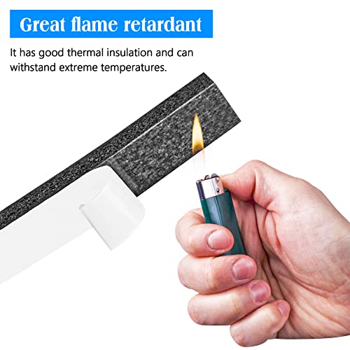Foam Strips with Adhesive, 1 Inch Wide X 1 Inch Thick, Neoprene Weather Stripping High Density Closed Cell Foam Tape Seal for Doors and Windows Insulation, Total 13 Feet Long(6.5ft x 2 Rolls) - Thumbnail 5