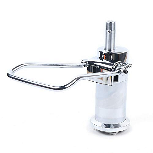 Tbvechi 26.8Mm Silver Replacement Hydraulic Pump Replacement Lift Cylinder For Office Chair Salon Chair Barber Chair 440Lbs Capacity Height Adjustable 6 Bolts Stretched Height 14In thumb #2