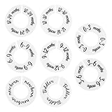 Nextpal 8 Pcs Baby Closet Dividers, Nursery Closet Dividers with Clear Size and Age Labels, Universal Most Rod Organizer for Baby Clothes Nursery Clothes Decor and Organization for Boys and Girls