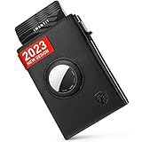 iwantit 2023 AirTag Wallet for Men,Genuine Leather Mens wallets,RFID Blocking Pop Up wallet For 12+