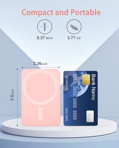 Miady Magnetic Portable Charger Power Bank for iPhone 5000mAh - 3
