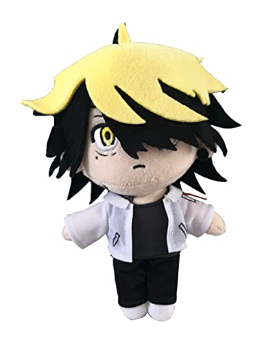 Piccodos Anime Tokyo Revengers Hanemiya Kazutora Doll Plush Peluche poupée Jouet Cosplay Peluche Props Noir 20cm Cover