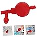 Gatuida Lab Pipette Filler Bulb with Three Valves Safety Rubber Pipets Lab Quantitative Suction Ball Lab Pipette Filler Tool for Industrial Mineral Labs