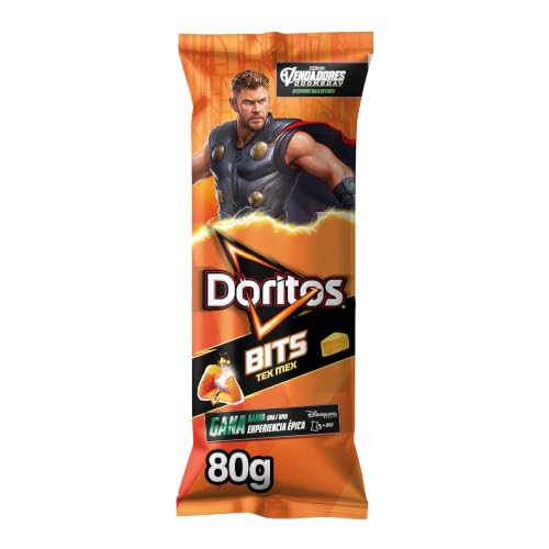 Doritos Bits Tex Mex Snack crujiente sabor queso, Bolsa individual para picar, 80g