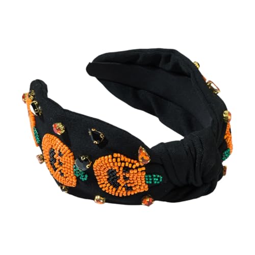 ハロウィーン結び目ヘッドバンド面白いスペクターヘアバンドとカボチャの帽子を添えてカボチャのクリエイティブヘッドバンド