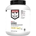 Muscle Milk Gainer Protein Powder, Vanilla Creme, 32g Protein, 5 Pound