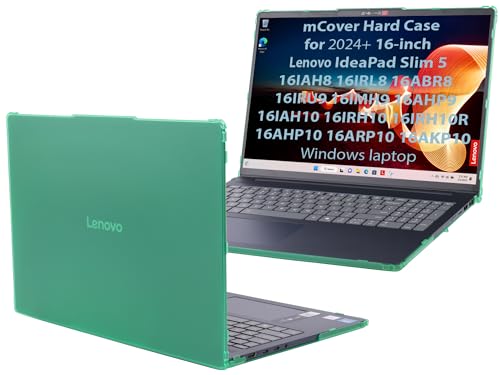Funda mCover verde para portátiles Lenovo IdeaPad Slim 5 de 16 pulgadas