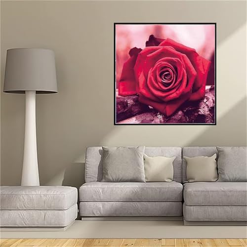 Kit Complet Peinture Diamant 100x100cm : Motif Floral 5D Haute Définition