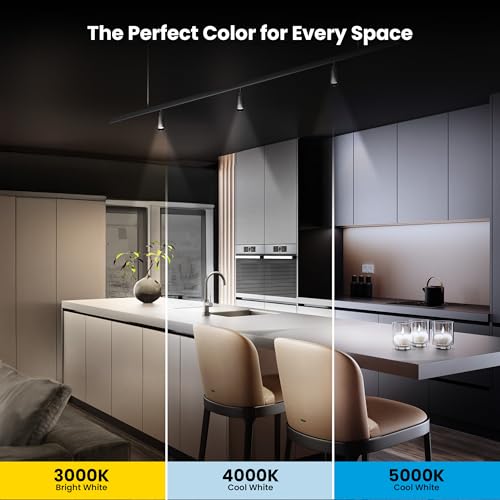 Feit Electric MR16 LED Reflector Light Bulb, 75W Equivalent, Dimmable, GU10 Base, 90+ CRI, 600 Lumen, Adjustable Color Temperature Track Lighting, 25,000-Hour Lifespan, BPMR16GU10753CCTCA/3, 3-Pack by Feit Electric - Image 4