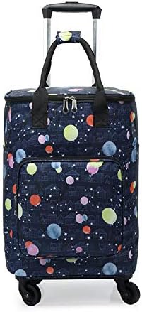 Amazon ショッピングカート キャリーバッグ 買い物カート ショッピングキャリー 折りたたみ式 大容量 4輪 組立不要 軽量 防水 保冷 保温 エコ バッグ クーラーバッグ おしゃれ スーパー レディース アウトドア適用 カラー3 Qihang ショッピングキャリー 通販