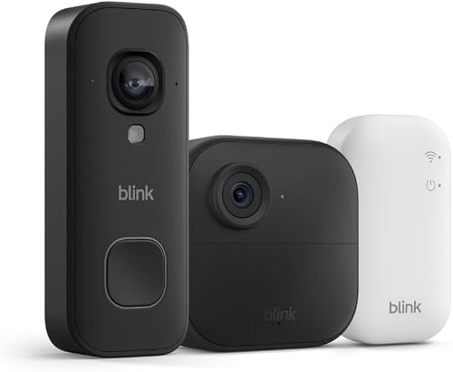 Blink Outdoor 4 Camera + Wired Doorbell 2K+ Bundle