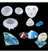 iSuperb 5 Stück Epoxidharz Formen Diamant Silikonform Gießformen Diamond Resin Mold für Schmuck H...