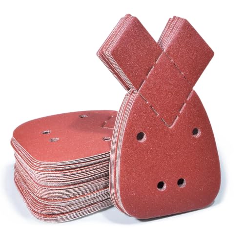 Image of Taspire 40pcs Mouse Sander Pads, (40 x 240 Grits Hook and Loop)