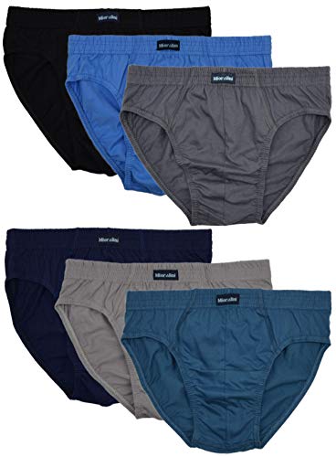 MioRalini 6 Herren Sport Slip ohne Eingriff, Artikel: 6 Stück Set18, Grösse: 5XL-11