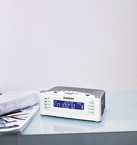 Sangean All In One Weather Atomic Am/Fm Dual Alarm Clock Radio With Large Easy To Read Backlit Lcd Display #TOP3