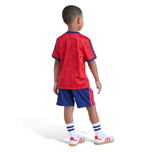 Image of adidas Boys' Short Sleeve 3-Stripe Soccer Tee Shirt and Short Set