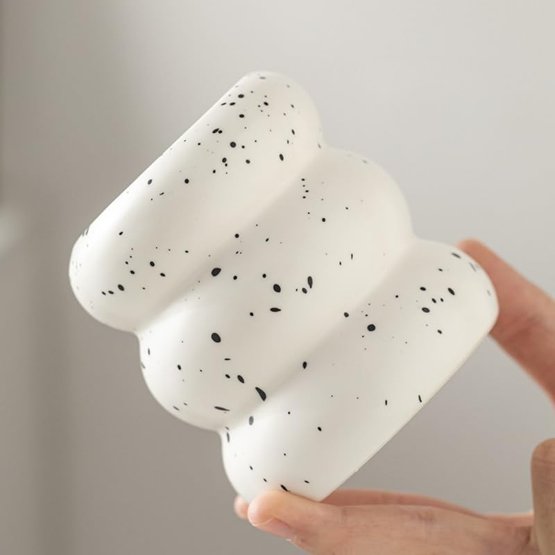 Difusor aromático eléctrico decorativo de cerámica blanco con oro miniatura 7
