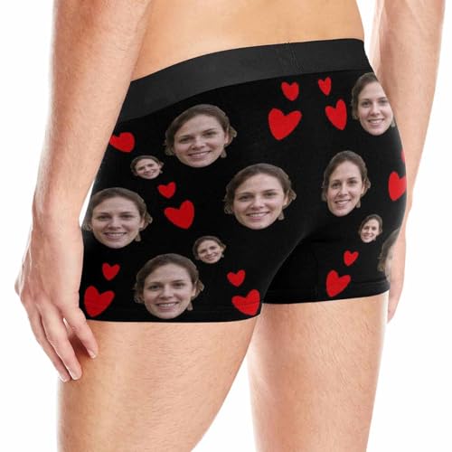 Custom Multi Face Men Boxer Brief Valentine's Day Gift Personalized Underwear Photo Anniversary Birthday for Boyfriend Him4