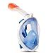 VANGOGO 180° View Snorkel Mask Full Face Easybreath Gopro Compatible with Anti-fog and Anti-leak Technology for Adult, Youth, Kids