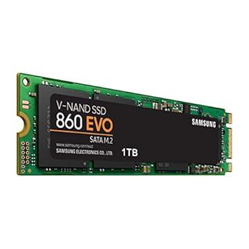 Samsung 860 EVO SSD 1TB - M.2 SATA Drive de estado sólido interno com tecnologia V-NAND (MZ-N6E1T0BW)