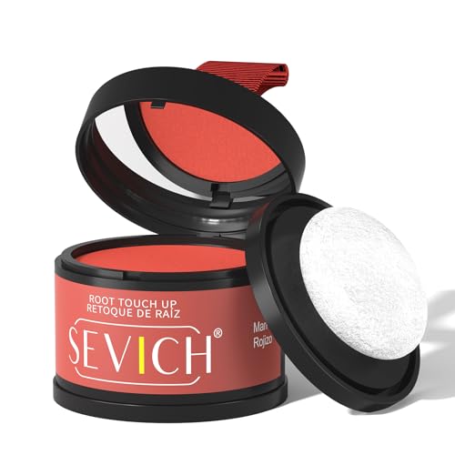sombra instantánea para el cabello - polvo para la línea del cabello sevich, corrector de raíces grises de cobertura rápida con toque puff, 4g 12 colores