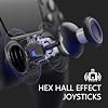 HEXGAMING RIVAL Hall Effect Wireless Controller Compatible with ps5-2 Back Buttons, Mouse-Click Hair Triggers, Interchangeable Thumbsticks - Black