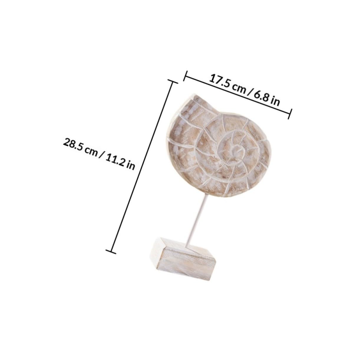 ABOOFAN Set de 3 Piezas de Decoración Marítima de Madera Estrella de Mar, Caballito de Mar y Concha para Adorno de Mesa y Hogar