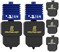 BIQU 2PCS Panda Juicer SFC H2D Hotend Print Head 0.4mm Kit, for Bambu-Lab H2S/H2D/H2C/A1/A1 Mini, Upgrade VantaC Non-Stick Coating Nozzle Integrated Hardened Steel Hot end (Extra 3 Silicone Socks)